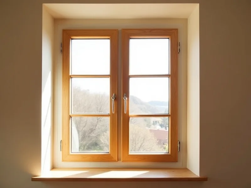 Fenêtre PVC avec plaxage effet bois chêne doré